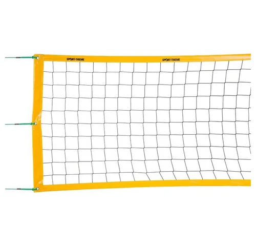 Sport-Thieme Volleyballnetz Comfort - Sportnetze: Schnelles Aufstellen dank verstärktem Einfassband und 3 Spannschnüren für perfekten Halt – ideal für Beachvolleyball im Freien!