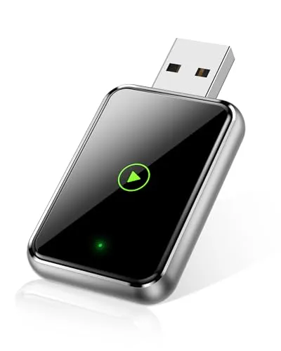 TKHIN CarPlay Wireless Adapter für iPhone – Konvertieren Sie mühelos kabelgebundenes in kabelloses CarPlay, Plug-and-Play-Setup, breite Kompatibilität mit iPhones mit iOS 12+ (nur für iPhone)