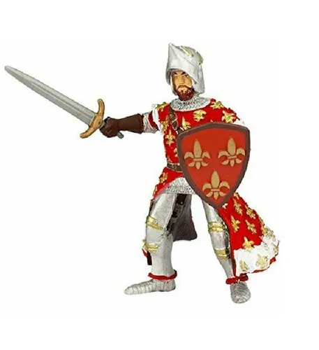 Papo 39252 Prinz Philip rot 10 cm Ritter und Burgen