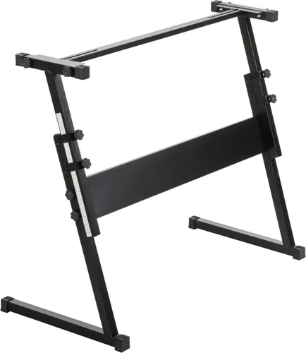 McGrey Z-Keyboardständer schwarz - Höhenverstellbarer Keyboardständer aus hochwertigem Metall, ideal für Musiker, mit integrierter Messskala für exakte Positionierung.