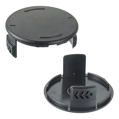 EPLZON 2 Stück Rasentrimmer Spulenkappe, Akku-Rasenmäher Ersatzteil für Parkside PRTA 20-Li (B2,C3), PRT 550(A1,A2,A3,A5) Ersatz Spulenkappe