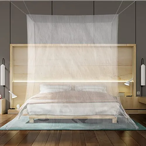 Intirilife Moskito-Netz mit 2 Türen - Moskitonetz für optimalen Insektenschutz, ideal für Camping und Indoor. Mit 280 mesh für effektiven Schutz vor Mücken und Fliegen, einfach zu transportieren und aufzubauen.