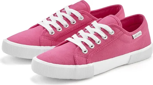 LASCANA Damen Sneaker in Pink, Gr. 41 - Vegane Sneaker aus 100% Textil, ideal für einen bequemen und lässigen Look. Die weiche Innensohle sorgt für höchsten Tragekomfort, perfekt für den Alltag.