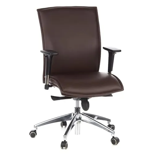 hjh OFFICE Luxus Chefsessel MURANO 10 Leder - Eleganz für Ihr Büro - Bürostühle, höhenverstellbar und aus hochwertigem Leder, bieten Stil und Komfort für lange Arbeitstage. Ideal für anspruchsvolle Büros oder Home Offices.