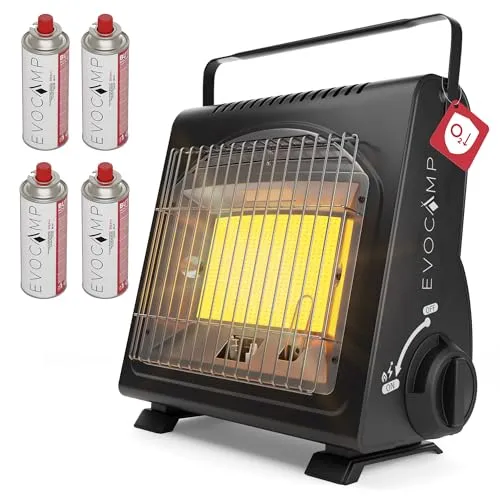 EVOCAMP Tragbare Gasheizung 1,7 kW