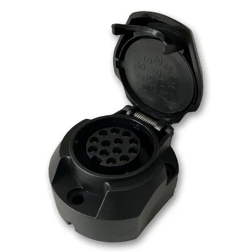 KFZ Steckdose 13-polig PVC für den Anhänger Anbausteckdose Kupplung Dose Kabel