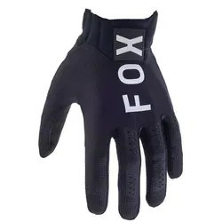 FOX Flexair Motocross Handschuhe 2XL, Schwarz - Motorradhandschuhe mit flexibler Neopren-Manschette und perforierter ClarinoTM Innenfläche für optimalen Komfort und Grip.