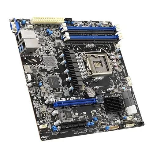 ASUS P12R-M Mainboard - LGA 1200, mATX - Mainboard mit Intel C252 Chipsatz, ideal für stabile Leistung und Erweiterbarkeit in kompakten Systemen.