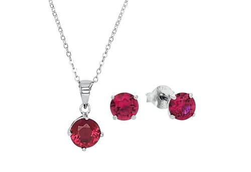 Amor Set 925 Sterling Silber Damen Multisets - Elegantes Schmuck-Set aus 925 Sterling Silber mit funkelndem Zirkonia, ideal als Geschenk in einer stilvollen Schmuck Geschenk Box.