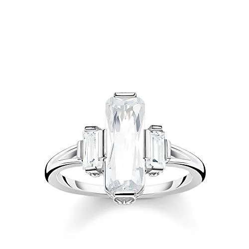 Thomas Sabo Damen-Ring Weiße Steine 925 Sterlingsilber TR2267-051-14-54