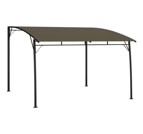 furnicato Markise Pergola Terrassenüberdachung 3 x 3 x 2,55 m Taupe - Elegante Pergola für Garten und Terrasse, bietet zuverlässigen Schutz vor Sonne und schafft angenehmen Schatten. Robuste Stahlkonstruktion und pflegeleichtes Polyestergewebe sorgen für Langlebigkeit und Komfort im Freien.