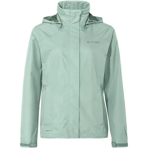 VAUDE Regenjacke Damen Escape Bike Light - Funktionsjacke mit atmungsaktiver, wasserfester Konstruktion und reflektierenden Elementen für optimale Sichtbarkeit bei jedem Wetter. Ideal für Fahrradfahren und Outdoor-Aktivitäten.