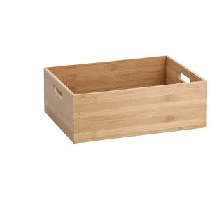 Zeller 13341 Aufbewahrungskiste aus Bambus, 40x30x14 cm - Elegante Aufbewahrungskiste aus hochwertigem Bambus. Integrierte Griffen für einfache Handhabung und ein modernes Design. Ideal für die Organisation in jedem Raum.