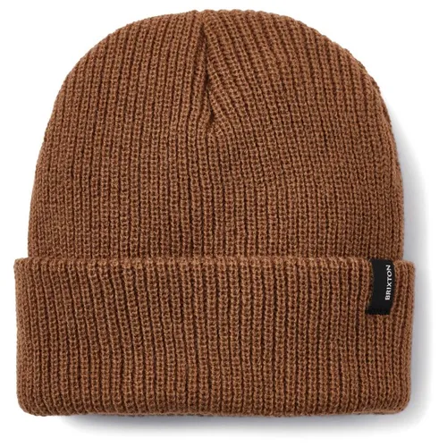 Brixton Uni Heist Beanie, Coyote Brown, Einheitsgröße - Strickmütze aus leichtem Rippstrick, perfekt für stilvolle Looks und warmen Tragekomfort.