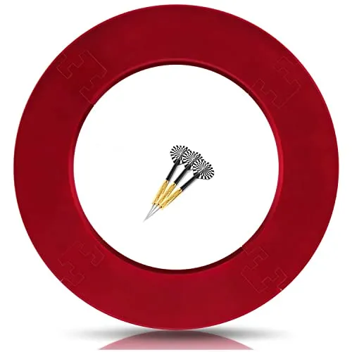 ProDarts Dart Surround Für Alle Marken-Dartscheiben – Dart Auffang-Ring In Rot – Hochwertige Stabile Umrandung – Wandschutz Für Das Dartboard Ohne Zusatzbefestigung – Professionelle Optik