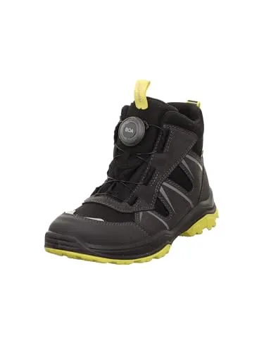 Superfit Jungen Jupiter Gore-Tex Sneaker - Grau/Gelb - Sneaker für Jungen mit BOA-Fit System für leichtes Anziehen, atmungsaktiv und wasserdicht durch Gore-Tex-Futter, ideal für aktive Kids.