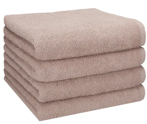 Betz Handtücher Berlin 4er Pack - 100% Baumwolle - Handtuch-Set mit 4 Stück 50x100 cm, aus 100% Baumwolle, weich und langlebig. Waschbar bei 60°C, in verschiedenen Farben erhältlich - für ein Wohlfühl-Ambiente.