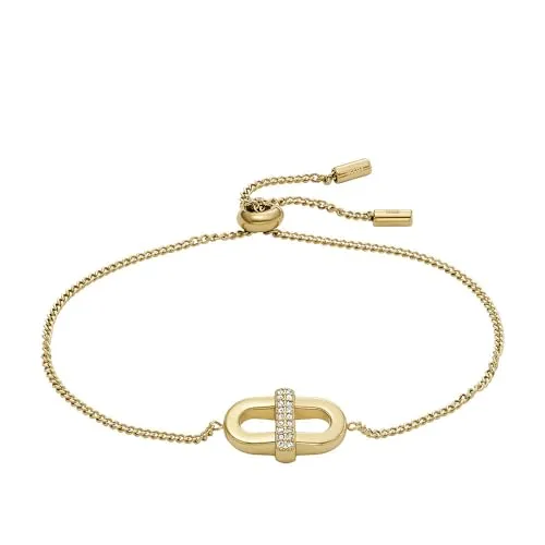 Fossil HERITAGE Armband JF04584710 aus Edelstahl - Elegantes Armband für Damen aus hochwertigem Edelstahl in Gold, ideal für jeden Anlass und perfekt als modisches Accessoire.