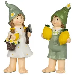formano Gartenfigur Sommerkinder 2er Set mit Zitronen von formano