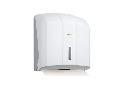SANISMART Papierhandtuch SANISMART Handtuchspender FLORENCE für 400 Blatt C&V-Falz max. 25 cm