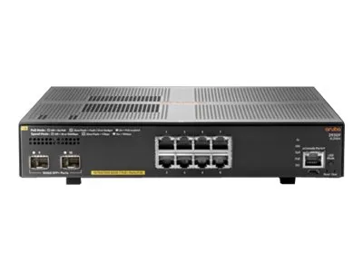 HPE Aruba 2930F 8G PoE+ 2SFP+ Switch - Managed L3 Switch mit 8 PoE+ Ports und 2 SFP+ Uplinks, ideal für skalierbare Netzwerkinfrastrukturen und energieeffiziente Lösungen.