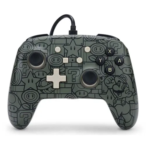 PowerA Enhanced Wired Controller für Nintendo Switch - Power-Up Mario - Controller für Nintendo Switch, mit ergonomischem Design und hochwertigen Tasten für ein verbessertes Spielerlebnis.