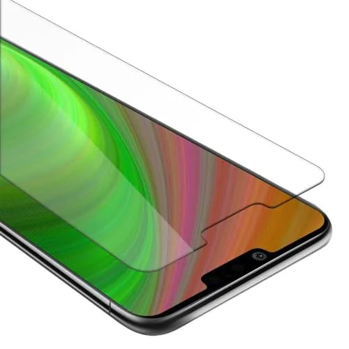Cadorabo Panzer Schutz Glas für LG G8 - Schutzfolie in Ultra-Klar Hüllen freundlich - Gehärtetes (Tempered) Glas Dipslayschutz Folie in 9H Härte Anti Kratzer