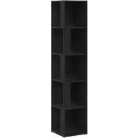 vidaXL Stylisches Schwarzes Eckenregal in schwarz von vidaXL