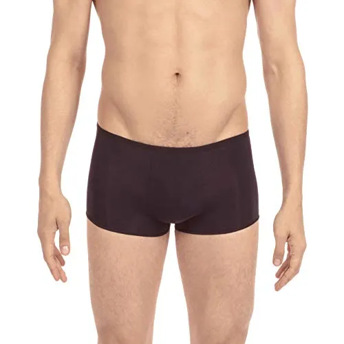 HOM Herren Kurze Boxershorts Plumes Schwarz M - Retroshorts für Herren aus weicher Mikrofaser, extrem dünn und federleicht – unsichtbar unter der Kleidung für maximalen Tragekomfort.