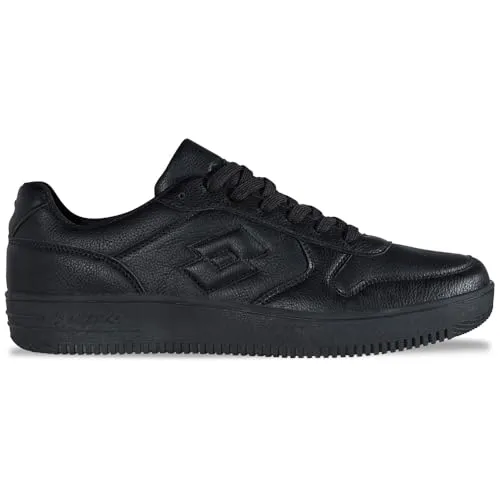 Sneaker LOTTO, Gr. 45, schwarz - Sportlicher Lowcut-Basketballstyle - Sneaker in sportlichem Lowcut-Basketballdesign, ideal für Street-Fashion und Freizeit. Die doppelt vernähte Toebox sorgt für Stabilität und Langlebigkeit.