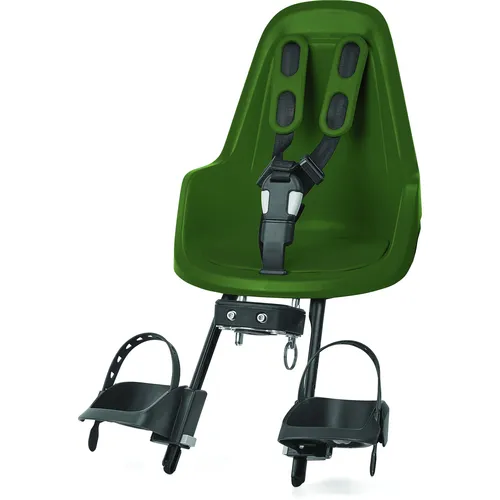 bobike Mini One - Steuer-Sitz Olive Grün (8012000008) - Kinderfahrradsitz für sicheres Fahren, ergonomisches Design und einfache Montage für unbeschwerte Ausflüge mit den Kleinen.
