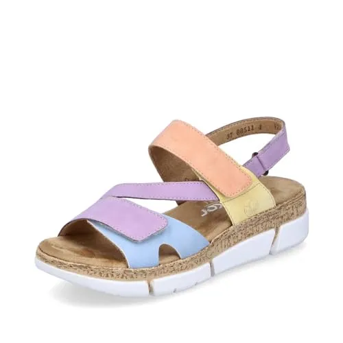 Rieker Sandale für Erwachsene - Bunt und Bequem in Größe 40 - Wanderschuhe mit einem komfortablen, unisex Design und robustem Obermaterial aus 100% Polyester, ideal für entspannte Sommertage.
