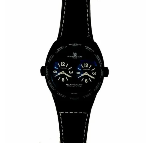 Unisex-Uhr Montres de Luxe 09BK-3001 - Stilvolle Armbanduhr - Armbanduhren für Unisex, zeitloses Design mit Ø 40 mm für jeden Anlass, ideal für modebewusste Träger.