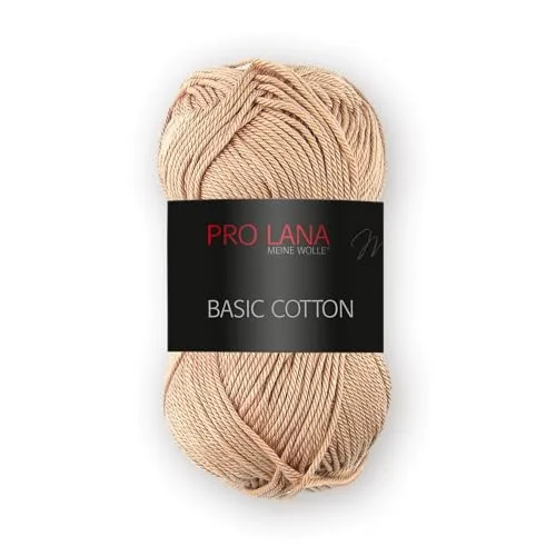 Pro Lana Basic Cotton 50g - Farbwahl (8 - hellbraun)