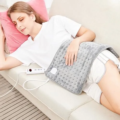 Heizkissen mit Abschaltautomatik 30x60cm – 10 Temperaturstufen für Rücken und Nacken