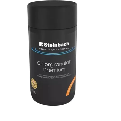 Steinbach Chlorgranulat Premium Poolchemie, 1 L, weiß, 9.6 x 9.6 x 20.05 cm