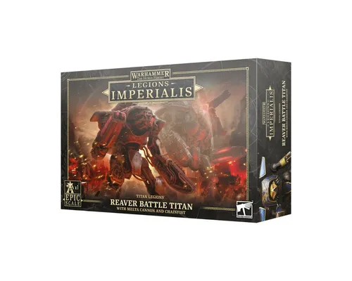 Reaver Titan mit Melta Cannon - Legions Imperialis Horus Heresy 30k - GW Epic: Enthält alle Teile für einen Reaver Titan mit Melta Cannon, ideal für leidenschaftliche Warhammer Spieler. Unbemalte Plastikminiatur zum Zusammenbauen.