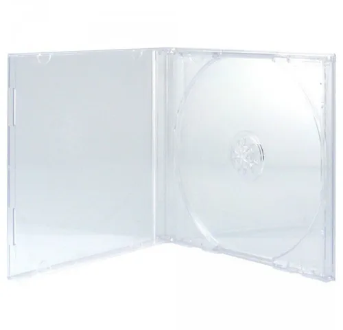 MediaRange CD-Leerhülle für 1 Disc mit transparentem Tray - CD/DVD-Aufbewahrung, ideal für sichere Archivierung und individuelle Gestaltung dank herausnehmbarem Tray und Booklet-Halterung.