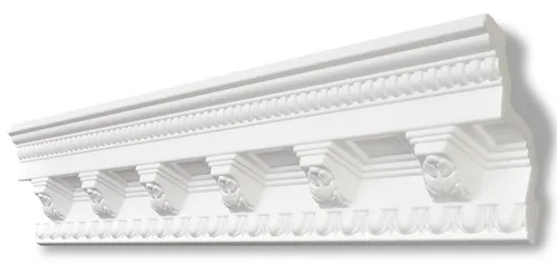 Decosa Zierleiste Decosa Stuckleiste G33, 100 x 100 mm, Länge: 2 m, Kleben, Polystyrol (Styropor), 1-St.