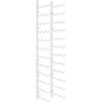 vidaXL Wand Weinregal für 36 Flaschen - Weinregal: Platz für bis zu 36 Flaschen, modernes und langlebiges Design aus beschichtetem Eisen, ideal für Küchen und Bars.