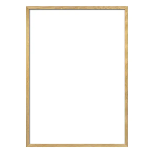 Komar Bilderrahmen Holz braun 40x50 cm - Bilderrahmen für Poster aus hochwertigem Echtholz, FSC-zertifiziert und mit bruchsicherem Acrylglas, ideal für die stilvolle Präsentation Ihrer Kunstwerke.