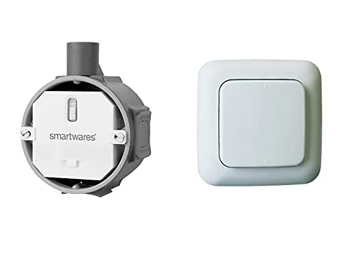 SmartHome Funk Schalter Set: Funk-Eindimmer + Funk-Wandschalter