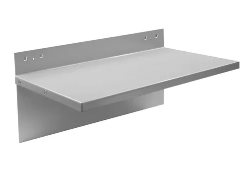 PROREGAL® Werkzeughalter Stahlblech-Ablage für Lochplatte, BxT 43,5x25cm, Weissaluminium