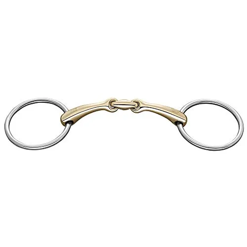 Sprenger Wassertrense Dynamic RS 14 mm - Pferdegebiss Sensogan - Wassertrense für Pferde mit doppelt gebrochenem Design, sorgt für gleichmäßige Druckverteilung und erhöht das Tragegefühl. Ideal für sensible Pferde, hochwertiges Sensogan-Material fördert die Kautätigkeit.