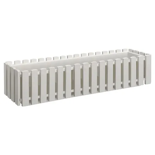 Blumenkasten weiß 75x18,5cm - Ideal für Balkon & Terrasse - Garten-Zubehör: Rechteckiger Blumenkasten in elegantem Weiß, aus langlebigem Kunststoff, perfekt für Ihre Pflanzen auf Balkon oder Terrasse.