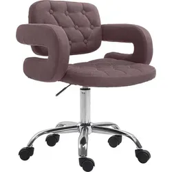 CLP Stuhl Arbeitshocker Dublin Stoff in braun von CLP
