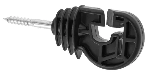 Kerbl Weidenzaun Premium Kombiisolator 100 Stück - 100 Premium Kombiisolatoren in Schwarz für vielseitige Anwendungen. Ideal für Litze, Band, Seil und Draht. Hohe Isolationseigenschaften sorgen für zuverlässige Sicherheit im Zaunbau.