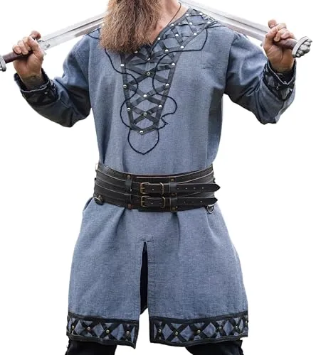 Leonardo Carbone® Wikinger Tunika Erik in grau von Leonardo Carbone