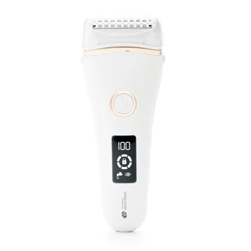 Rio Go Smooth Nass- und Trockenrasierer und Bikini-Trimmer, schnurloser Damen-Bikini-Rasierer, Nass- und Trockenrasierer für Damenbeine, Achselhöhlen, Schamhaar, wiederaufladbar und wasserdicht