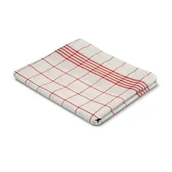 Sito Baumwoll Geschirrtuch rot-weiß 50x70cm